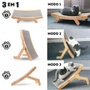 Cama Arranhador Cat - 3 em 1 - Madeira