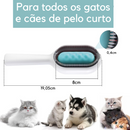 Escova Pet Multifuncional 4 em 1 – Pente + Massagem + Limpeza + Removedor de Pelos