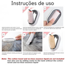 Escova Pet Multifuncional 4 em 1 – Pente + Massagem + Limpeza + Removedor de Pelos