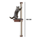 Arranhador de parede com prateleira - Conforto Para Seu Gatinho e Estilo Para Sua Casa