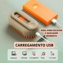 Escova Autolimpante 3 em 1 para Pelo & Higiene - Ideal para Manutenção em Casa 10% OFF Com Cupom BEMVINDO10