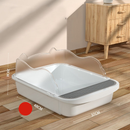 Sandbox Aberta Anti-Respingo – Espaçosa, Lavável e Completa para Gatos 10% OFF COM CUPOM BEMVINDO10