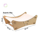 Caminha Rede Reforçada em Madeira MDF para Gatos - BoxFan