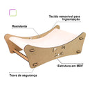 Caminha Rede Reforçada em Madeira MDF para Gatos - BoxFan