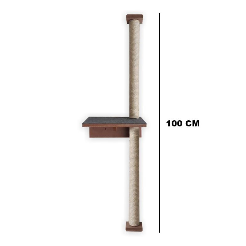 Arranhador de parede com prateleira - Conforto Para Seu Gatinho e Estilo Para Sua Casa