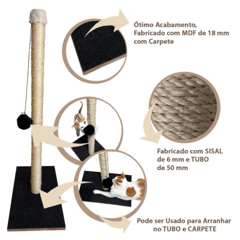 Árvore Arranhador Premium para Gatos - Mais Do Que Um Brinquedo, Um Gesto de Amor para o Seu Gato