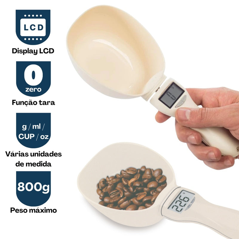 Colher Medidora Digital - Precisão na Alimentação do Seu Pet