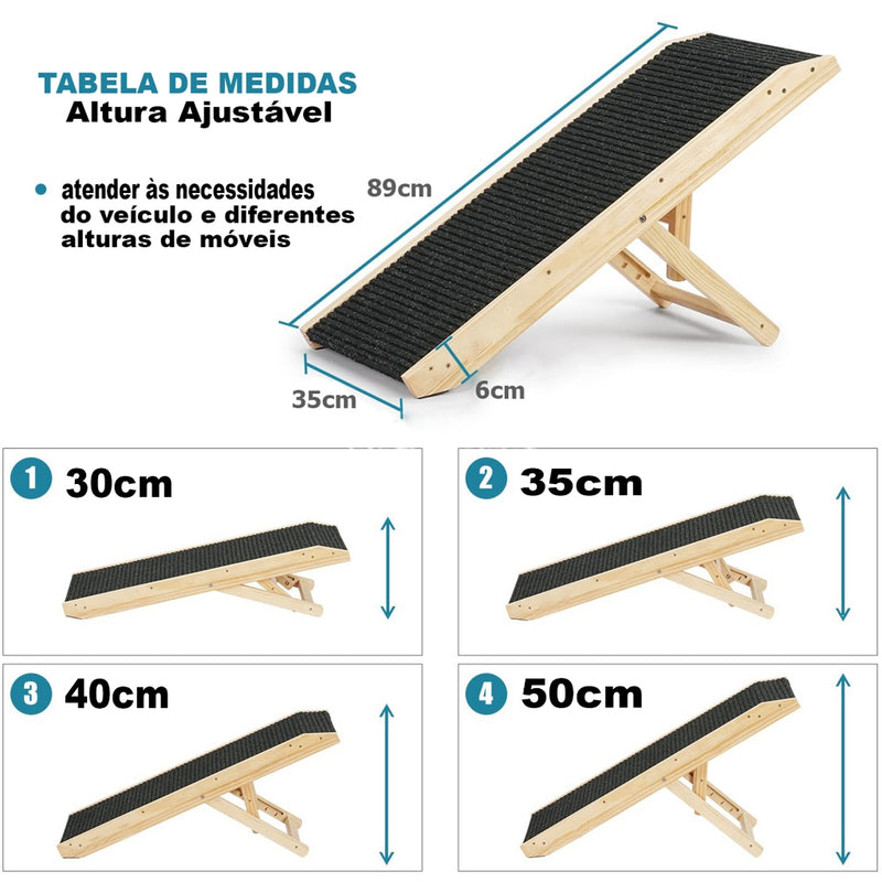 Rampa Pet Comfort - Mobilidade, Segurança e Autonomia para O Seu Melhor Amigo