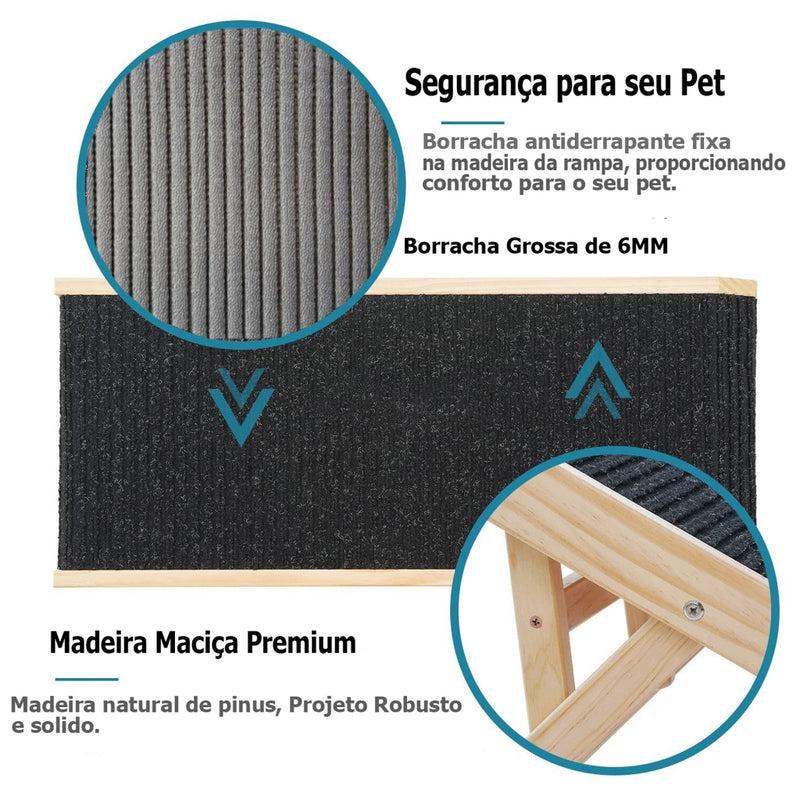 Rampa Pet Comfort - Mobilidade, Segurança e Autonomia para O Seu Melhor Amigo