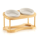 Comedouro Duplo Elevado para Gatos – Design, Saúde e Estilo em um Só Produto