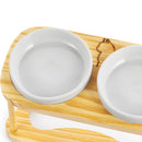 Comedouro Duplo Elevado para Gatos – Design, Saúde e Estilo em um Só Produto