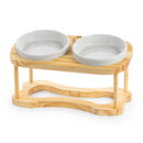 Comedouro Duplo Elevado para Gatos – Design, Saúde e Estilo em um Só Produto