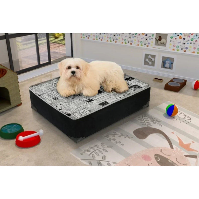 Cama Super Conforto Box Pet- acolchoamento térmico e suporte reforçado