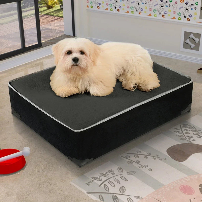 Cama Super Conforto Box Pet- acolchoamento térmico e suporte reforçado
