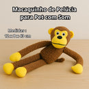 Brinquedo Mordedor Macaco de Pelúcia - Brinquedo Interativo para Pets