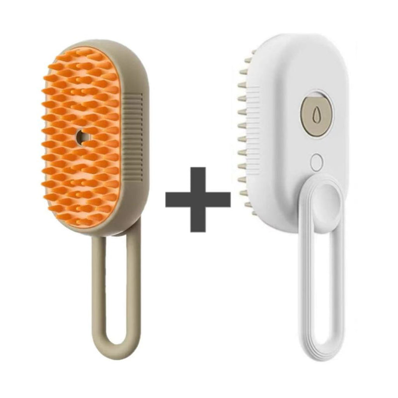 Escova Autolimpante 3 em 1 para Pelo & Higiene- ideal para manutenção em casa