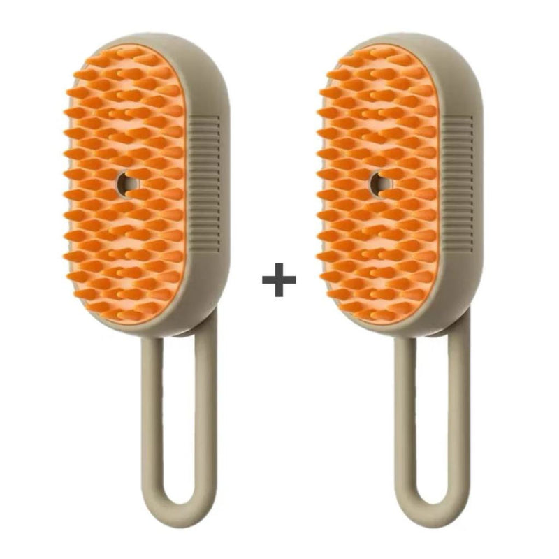 Escova Autolimpante 3 em 1 para Pelo & Higiene- ideal para manutenção em casa