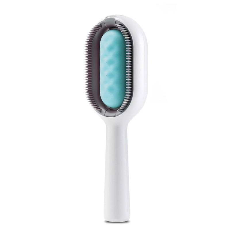 Escova Pet Multifuncional 4 em 1 – Pente + Massagem + Limpeza + Removedor de Pelos